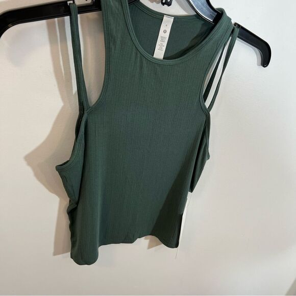 Lululemon Double-Strap Yoga Tank Top Size 6 Dark Forest W1EH6S NEW with tags - Picture 7 of 13